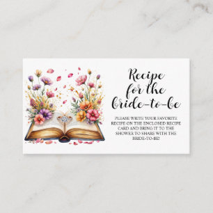 Wildblumen Rezept für die Bridge to Be Card Begleitkarte