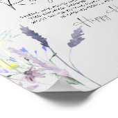 Wildblumen Ringjagd Brautparty Poster (Ecke)