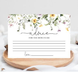 Wildblumen Romantische Blumenberatung für Mama-Elt Begleitkarte