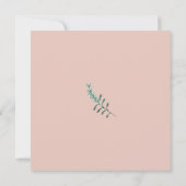 Wildblumen Rosa Blumenhochzeit Einladung (Rückseite)