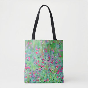 Wildblumen Rosa Blumenstrauß Tasche