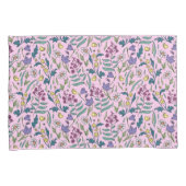 Wildblumen rosa Farbkissengehäuse Kissenbezug (Vorderseite-Rechts)