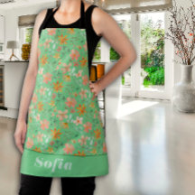 Wildblumen Rosa gelbes Muster individuelle Name gr