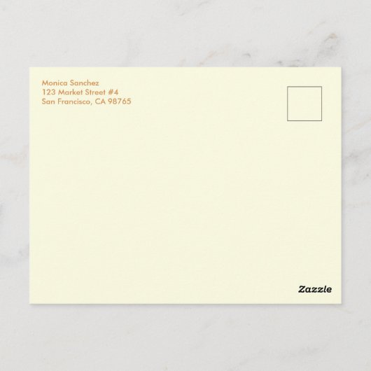 Wildblumen Rosa Grüne Gewohnheit Save the Date Postkarte (Rückseite)