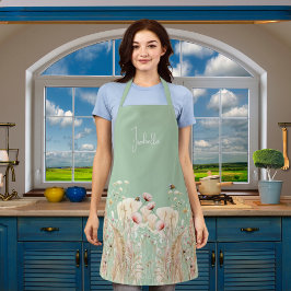 Wildblumen Rosa Salbei Schürze