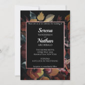 Wildblumen Rose Gold Classic Einladung zur Hochzei (Vorderseite)