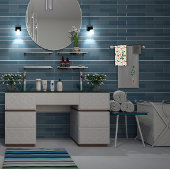 Wildblumen Rot grün Badhandtuch Set