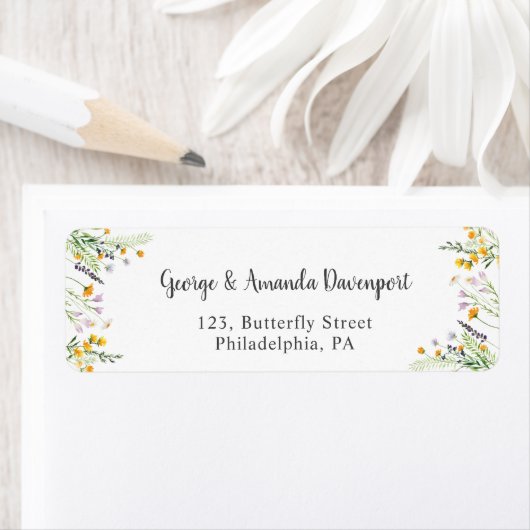 Wildblumen Rücksendekennzeichen (Insitu)