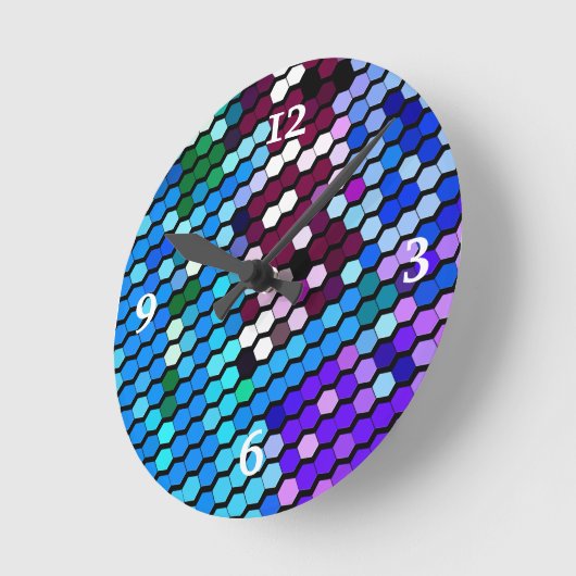 WILDBLUMEN RUNDE WANDUHR (Winkel)