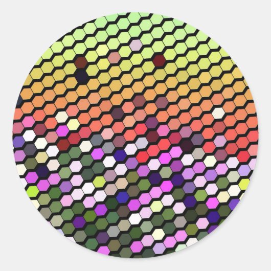 WILDBLUMEN RUNDER AUFKLEBER (Vorderseite)