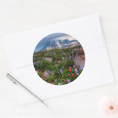 Wildblumen Runder Aufkleber (Umschlag)