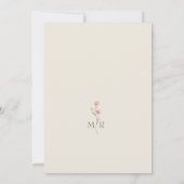 Wildblumen Rustic Boho Hochzeit Einladung (Rückseite)