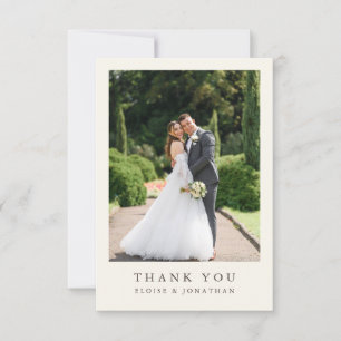 Wildblumen-Rustikal-Chic-Floral-Boho-Hochzeitsfoto Dankeskarte
