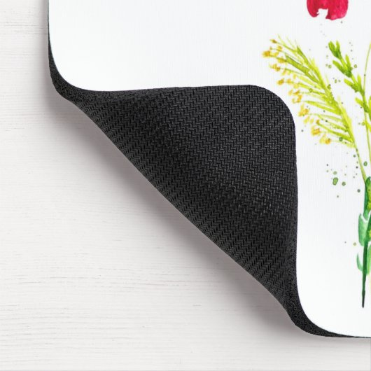 Wildblumen Rustikal Mousepad (Ecke)