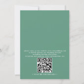 Wildblumen Rustikale Elegante Moderne QR-Code-Hoch Einladung (Rückseite)