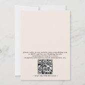 Wildblumen Rustikale Elegante Moderne QR-Code-Hoch Einladung (Rückseite)
