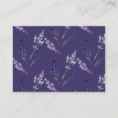Wildblumen-Rustikale-Hochzeitsdusche Begleitkarte (Rückseite)