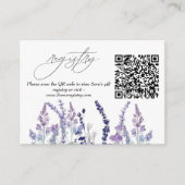 Wildblumen-Rustikale-Hochzeitsdusche Begleitkarte (Vorderseite)
