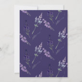 Wildblumen-Rustikale-Hochzeitsdusche Einladung (Rückseite)