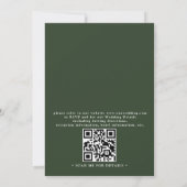 Wildblumen-Rustikale-Land-Boho-QR-Code-Hochzeit Einladung (Rückseite)