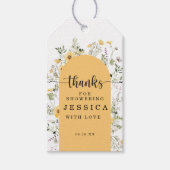 Wildblumen Rustikales Brautparty Gefallen Geschenk Geschenkanhänger (Vorderseite)