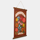 Wildblumen Samenverpackung Wandteppich Mit Holzrahmen (Gewinkelt)