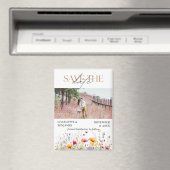 Wildblumen Save the Date Hochzeit Magnet (In Situ (Geschirrspüler))