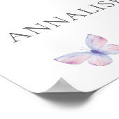 Wildblumen-Schmetterling-Braut-Überraschungsparty- Poster (Ecke)