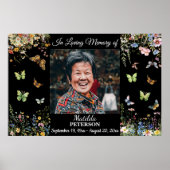 Wildblumen Schmetterlinge feiern Leben Poster (Vorne)