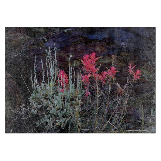 Wildblumen Schneidebrett (Vorderseite)