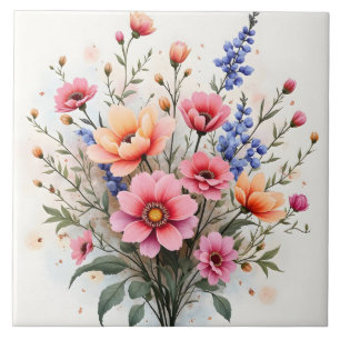 Wildblumen Schöne Moderne Luxus-Kollektion Fliese