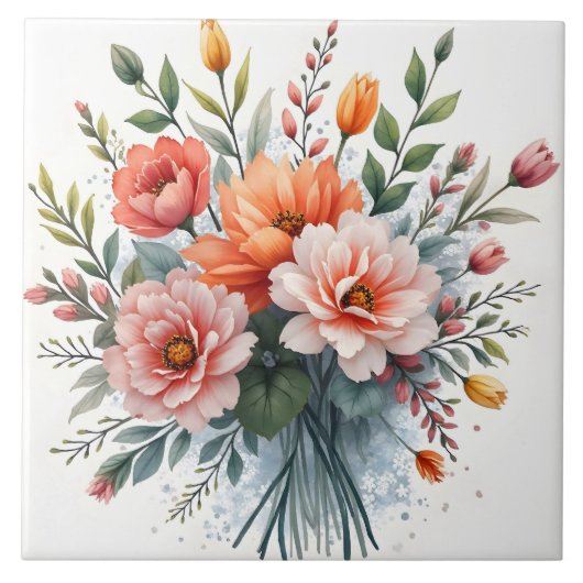 Wildblumen Schöne Populäre Luxus-Kollektion Fliese (Vorderseite)