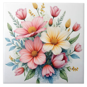 Wildblumen Schöne Trendige Luxus-Kollektion Fliese
