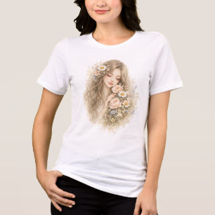 Wildblumen-Schönheit Tri-Blend Shirt