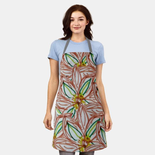 Wildblumen Schürze (Getragen)