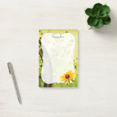 Wildblumen - Schwarz-mit Augen Susans Blumenfotogr Post-it Klebezettel (Büro)