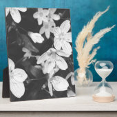 Wildblumen Schwarz/Weiß Fotoplatte (Seite)