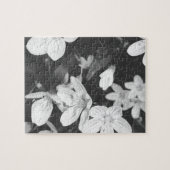 Wildblumen Schwarz/Weiß Puzzle (Horizontal)