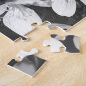 Wildblumen Schwarz/Weiß Puzzle (Seite)