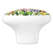 Wildblumen sechs keramikknauf (Seitenansicht)