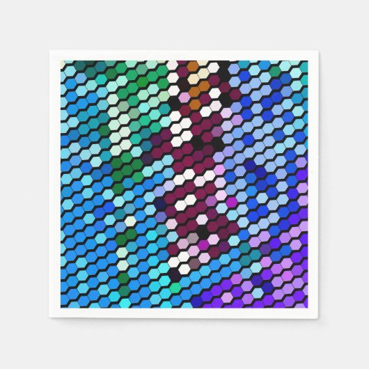 WILDBLUMEN SERVIETTE (Vorderseite)