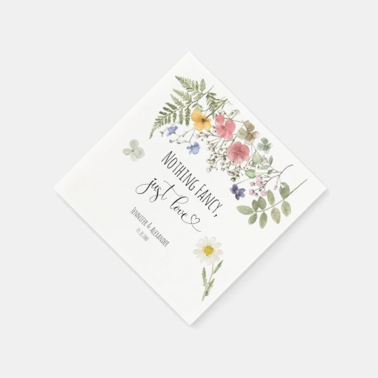 Wildblumen Serviette (Ecke)