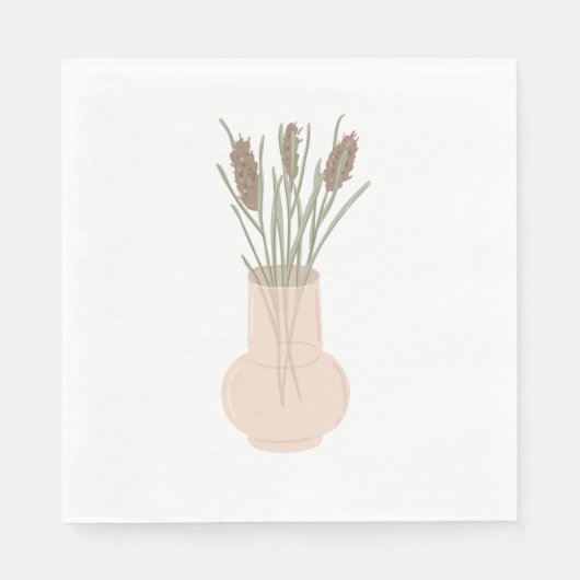 Wildblumen Serviette (Vorderseite)