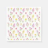 Wildblumen Serviette (Vorderseite)