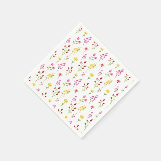 Wildblumen Serviette (Ecke)