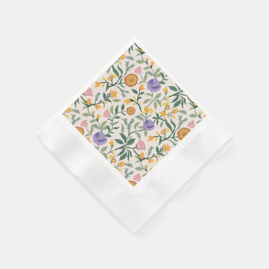Wildblumen Serviette (Ecke)