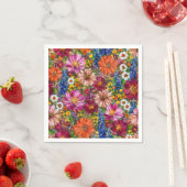 Wildblumen-Servietten für farbenfrohe Gartenpartys Serviette (Beispiel)