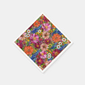 Wildblumen-Servietten für farbenfrohe Gartenpartys Serviette (Ecke)