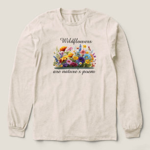 Wildblumen sind das Gedicht der Natur Tri-Blend Shirt