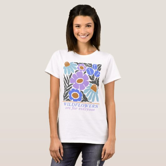 Wildblumen sind für jedermann im Jugendstil T-Shirt (Vorne ganz)